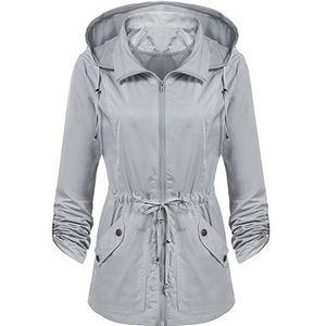NWT grey Raincoat